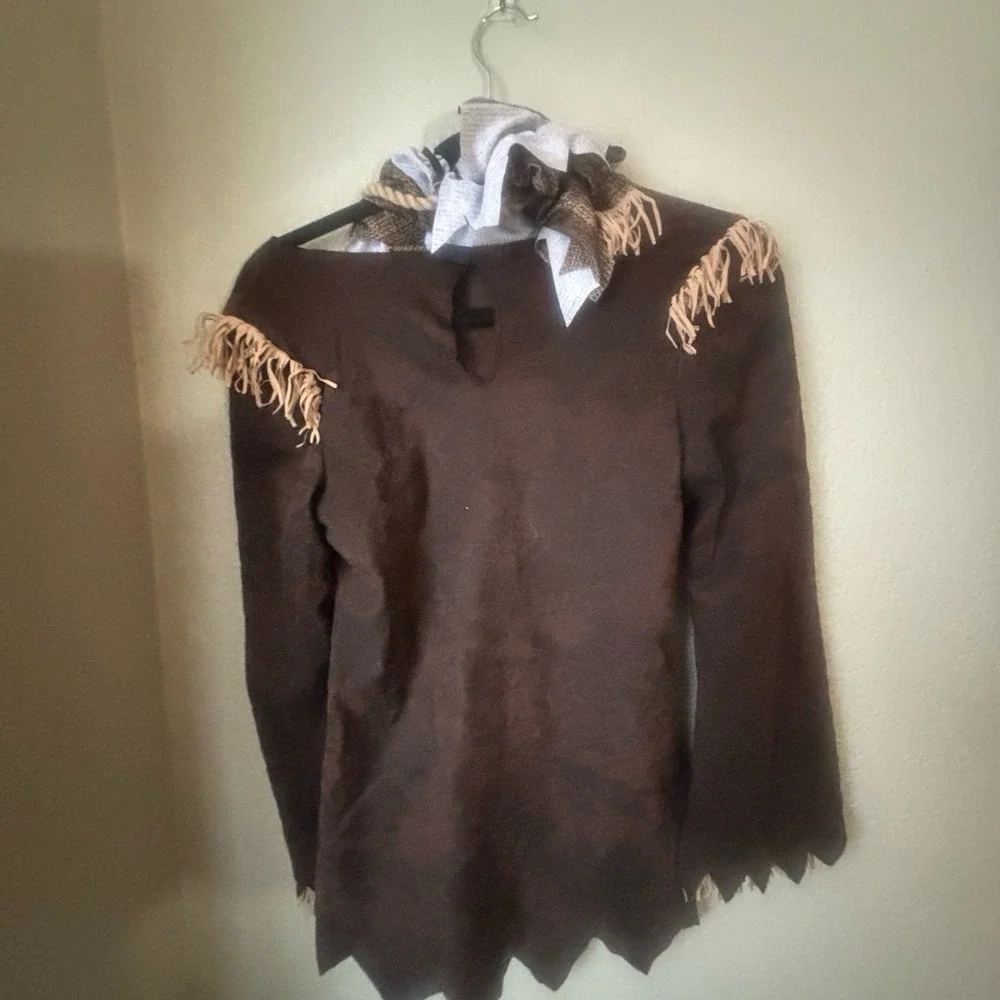 Patchwork Scarecrow Girl Medium 8/10 Child‎ Halloween Costume